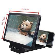 Load image into Gallery viewer, CASEIER 3D Screen Amplifier Mobile Phone Screen Video Magnifier For Cell Phone Smartphone Enlarged Screen Phone Stand Bracket