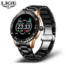 Load image into Gallery viewer, LIGE Men Smart Watch Heart Rate Monitoring Smartwatch Waterproof Fitness Tracker Pedometer Sport Smart Watch Men for Android ios