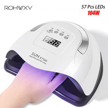 Load image into Gallery viewer, ROHWXY UV LED Nail Lamp For Curing Gel Polish Timer Smart lce Nail Lamp For Manicure Tools Gel Nail Dryer For Nails Art Design