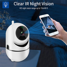 Load image into Gallery viewer, Wifi IP Camera 1080P FHD PTZ Auto Tracking Home Security Camera Night Vision Two Way Audio Wireless CCTV Surveillance Cameras
