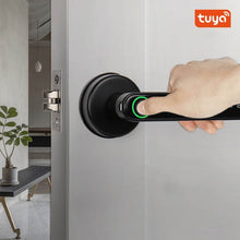 Load image into Gallery viewer, HAISUNY Tuya APP Bluetooth WiFi Indoor Smart Door Lock Biometric Fingerprint Lock Password Key Unlock Electronic Digital Lock
