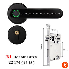 Load image into Gallery viewer, HAISUNY Tuya APP Bluetooth WiFi Indoor Smart Door Lock Biometric Fingerprint Lock Password Key Unlock Electronic Digital Lock
