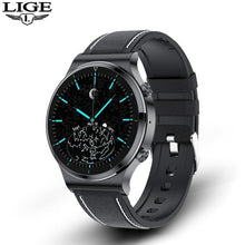 Charger l&#39;image dans la galerie, LIGE 2021 New Luxury brand mens watches Steel band Fitness watch Heart rate blood pressure Activity tracker Smart Watch For Men
